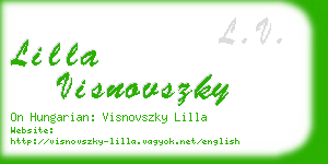 lilla visnovszky business card